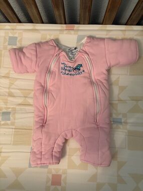Original (mfr by Magic Merlin not Halo) Magic Sleepsuit Baby Sleep Sack in Pink